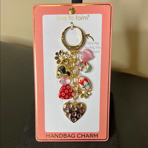 True To Form Accessories - True to Form | Vintage Inspired Heart & Ceramic Bag Charm